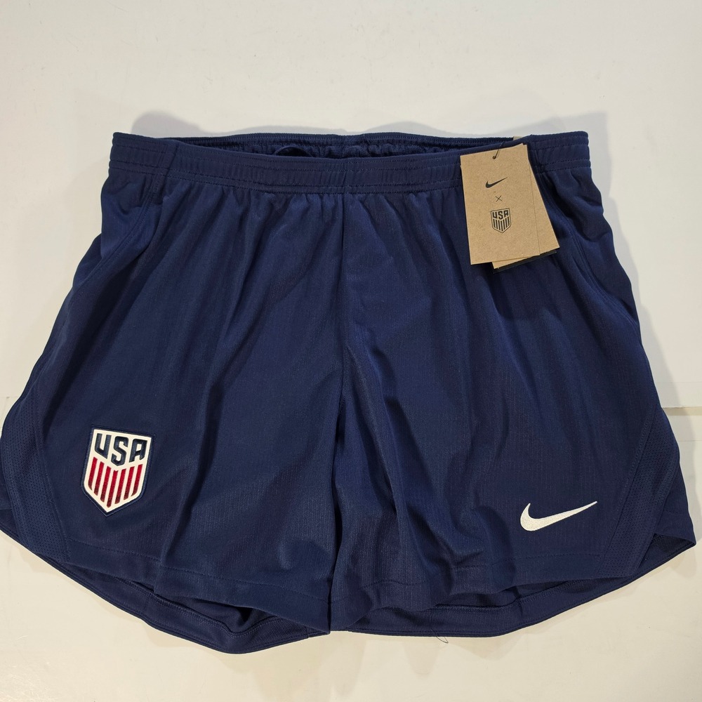 Nike USWNT Womens Soccer Shorts Navy Blue Dri-FIT L US National Team IB4598-410